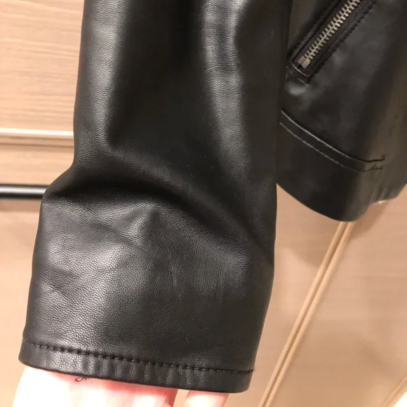 Old Navy Faux Leather Jacket - Picture 2 of 7